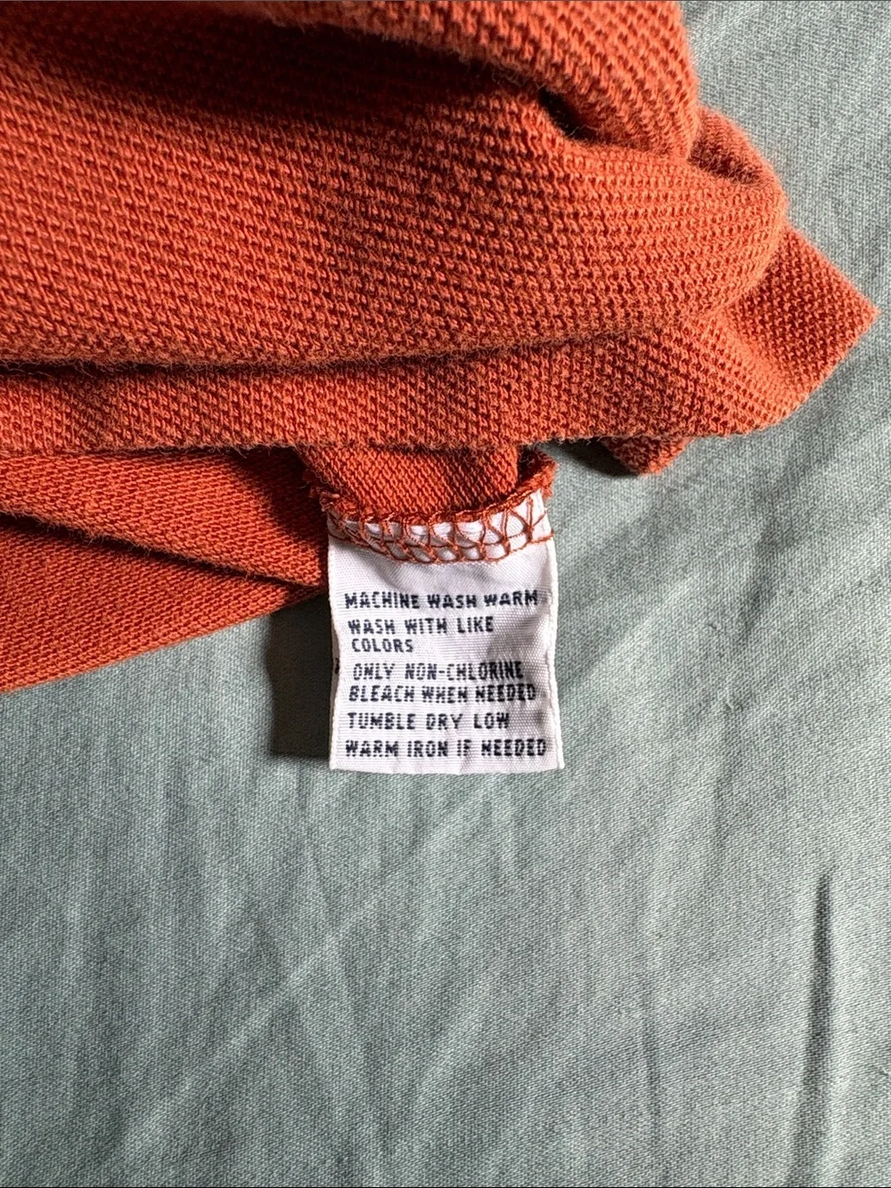 Ralph Lauren Orange Polo with White Pony
